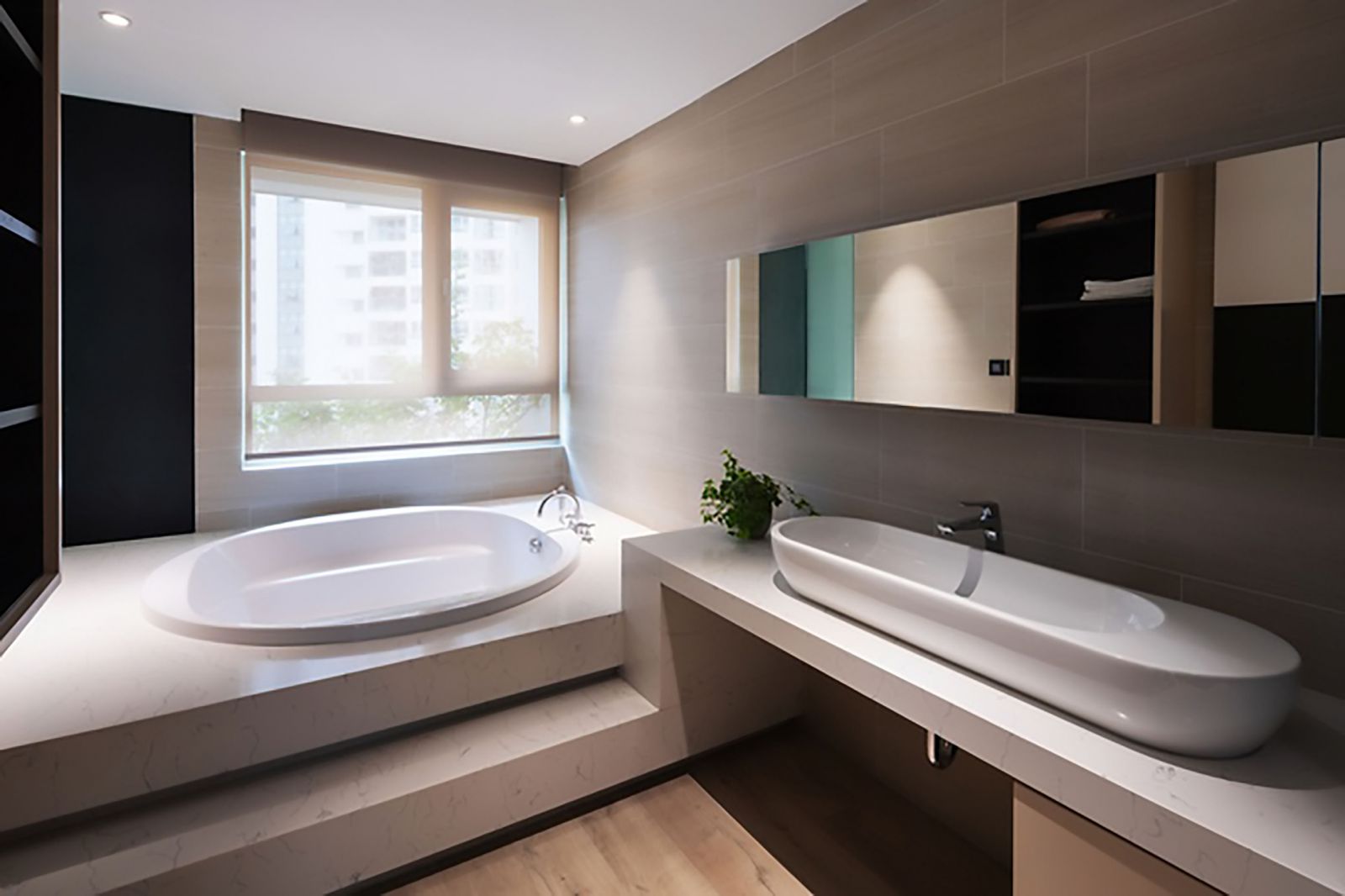 thiết kế nội thất phòng tắm căn hộ Duplex